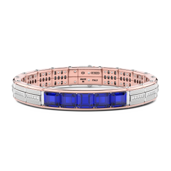Bracciale Zancan in oro 18kt con zaffiri blu.