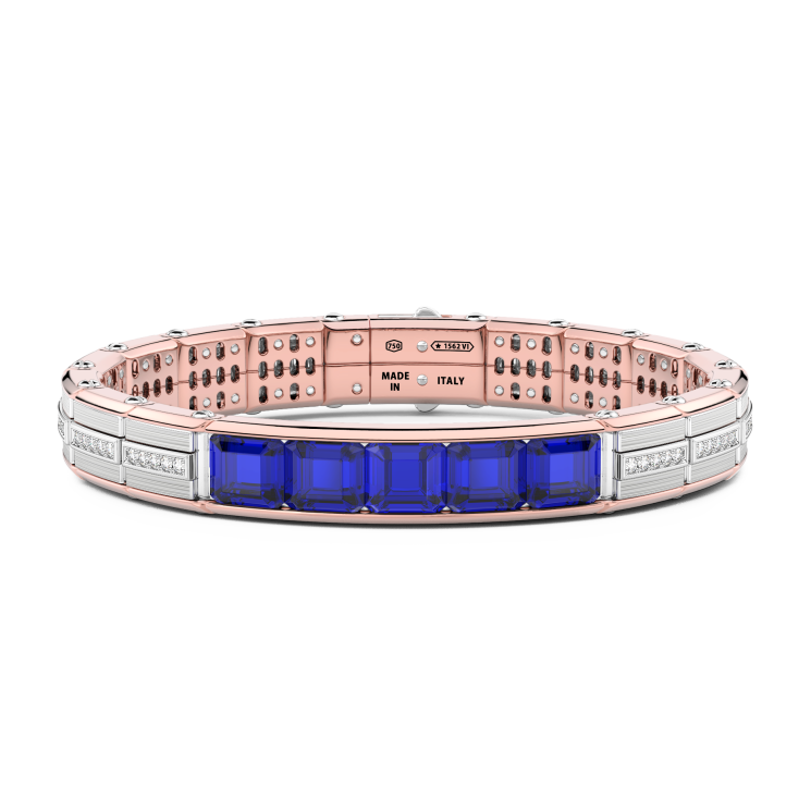 Bracciale Zancan in oro 18kt con zaffiri blu.
