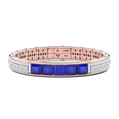 Bracciale Zancan in oro 18kt con zaffiri blu.