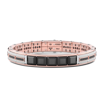 Bracciale Zancan in oro 18kt con diamanti neri.