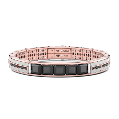 Bracciale Zancan in oro 18kt con diamanti neri.