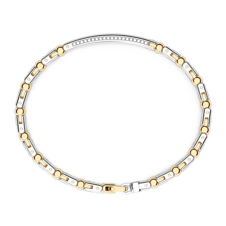 Bracelet Zancan en or 18 carats avec diamants.