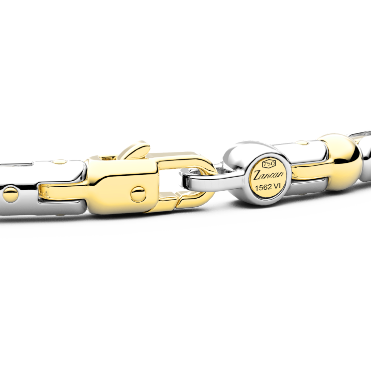 Zancan bracelet in 18kt gold with diamonds.