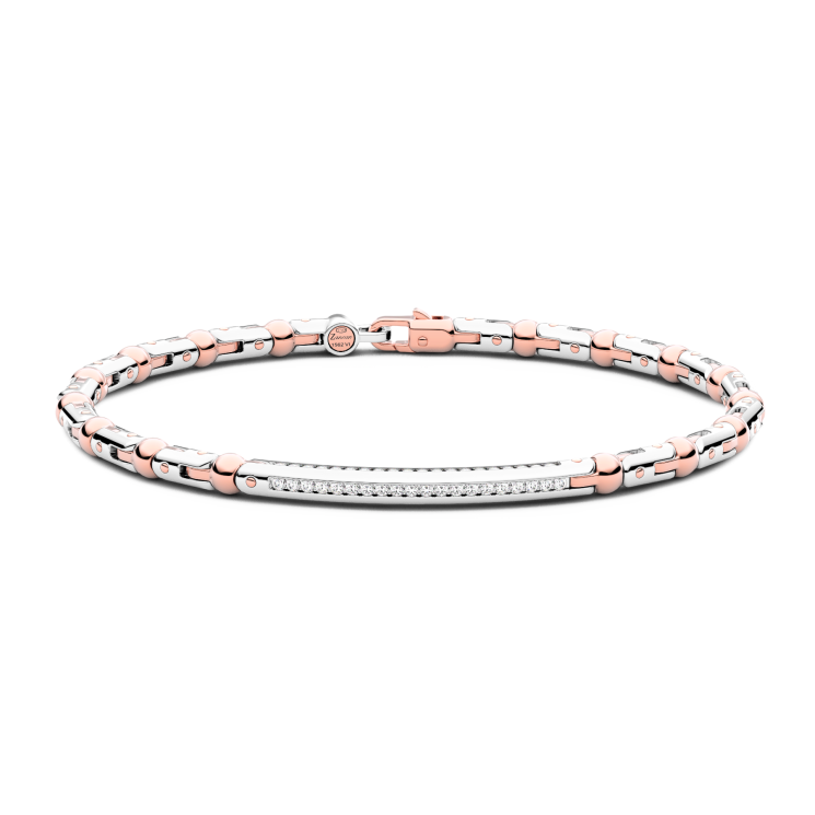 Zancan bracelet in 18kt gold with diamonds.