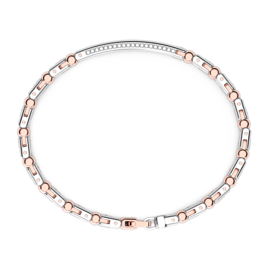 Zancan bracelet in 18kt gold with diamonds.