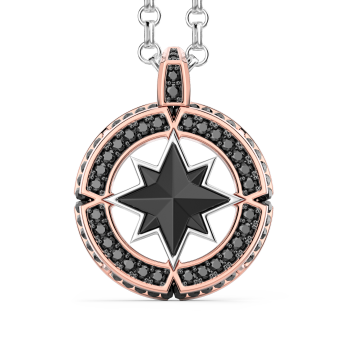 Collana a rosa dei venti Zancan in oro e diamanti.