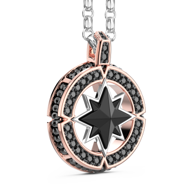 Collana a rosa dei venti Zancan in oro e diamanti.