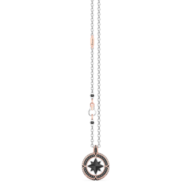 Collana a rosa dei venti Zancan in oro e diamanti.