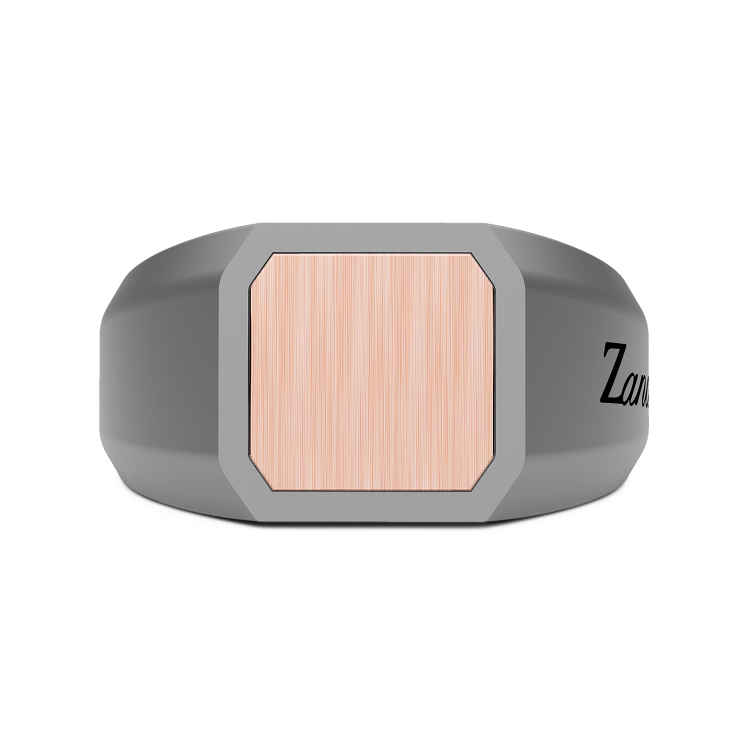 Anello Chevalier Uomo Zancan in Titanio e Oro 18kt