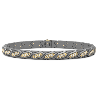Bracciale Zancan in Titanio, Oro 18kt e Diamanti
