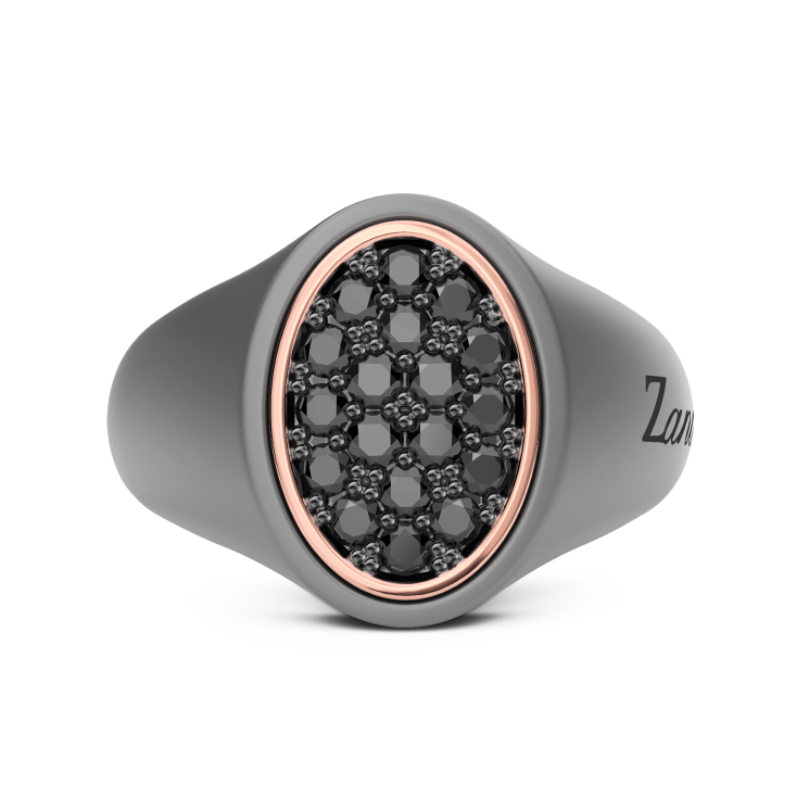 Bague Zancan en titane, or 18kt et diamants naturels.