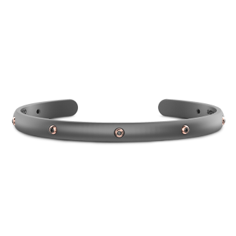 Bracciale Zancan in Titanio, Oro 18kt e Diamanti | Lusso Made in Italy