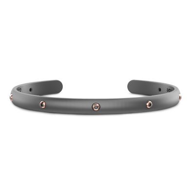Bracciale Zancan in Titanio, Oro 18kt e Diamanti | Lusso Made in Italy