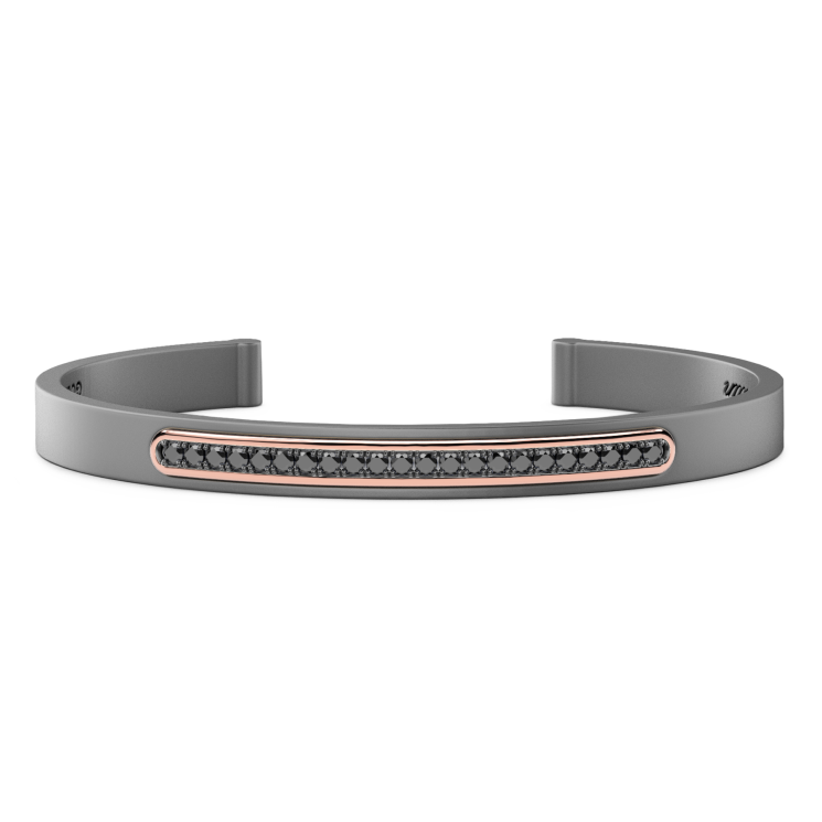Bracciale Zancan in Titanio, Oro 18kt e Diamanti | Lusso Made in Italy