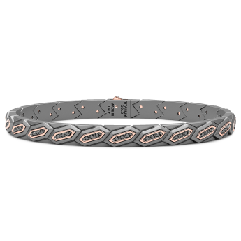 Bracciale Zancan in Titanio, Oro 18kt e Diamanti | Lusso Made in Italy