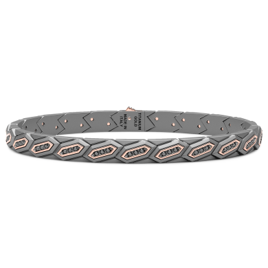 Bracciale Zancan in Titanio, Oro 18kt e Diamanti | Lusso Made in Italy