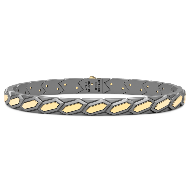 Bracciale Zancan in Titanio e Oro 18kt | Lusso Made in Italy