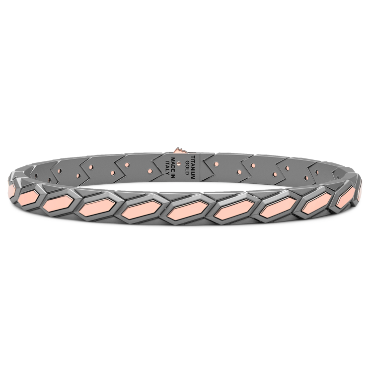 Bracelet Zancan en Titane, Or 18kt et Diamants | Bijou de Luxe