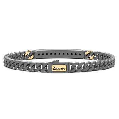 Bracciale Zancan in Titanio, Oro 18kt e Diamanti