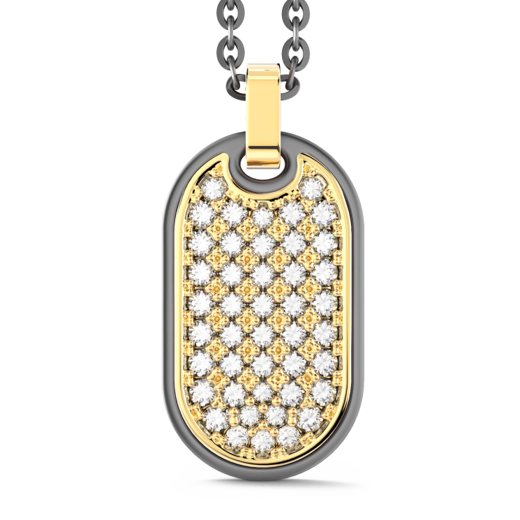 Collar Zancan en Titanio, Oro 18kt y Diamantes | Joya de Lujo