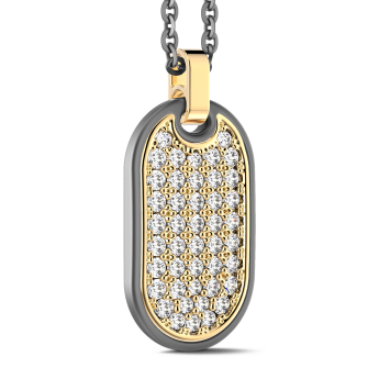 Collana Zancan in Titanio, Oro 18kt e Diamanti | Lusso Made in Italy 2