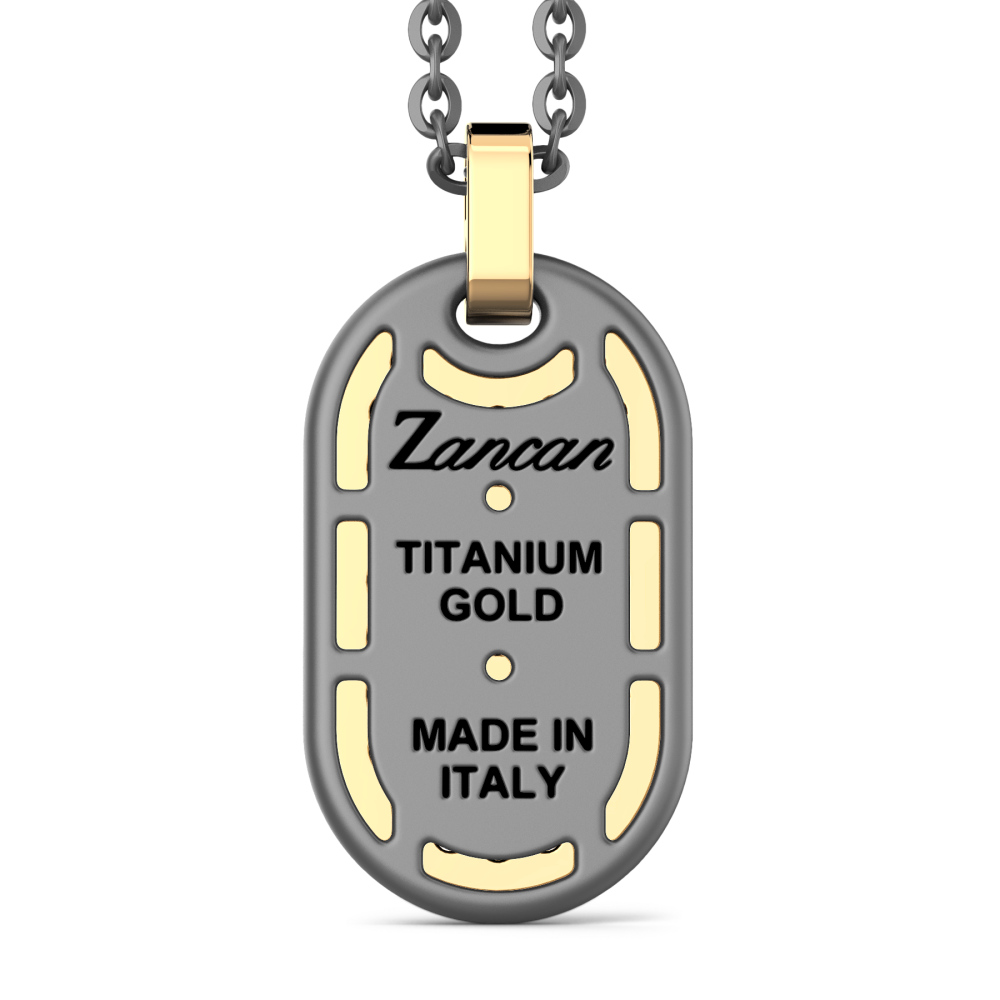 Zancan Halskette aus Titan, 18kt Gold & Diamanten | Luxus-Schmuck