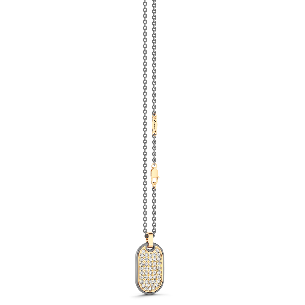 Collier Zancan en Titane, Or 18kt & Diamants | Bijou de Luxe Italien