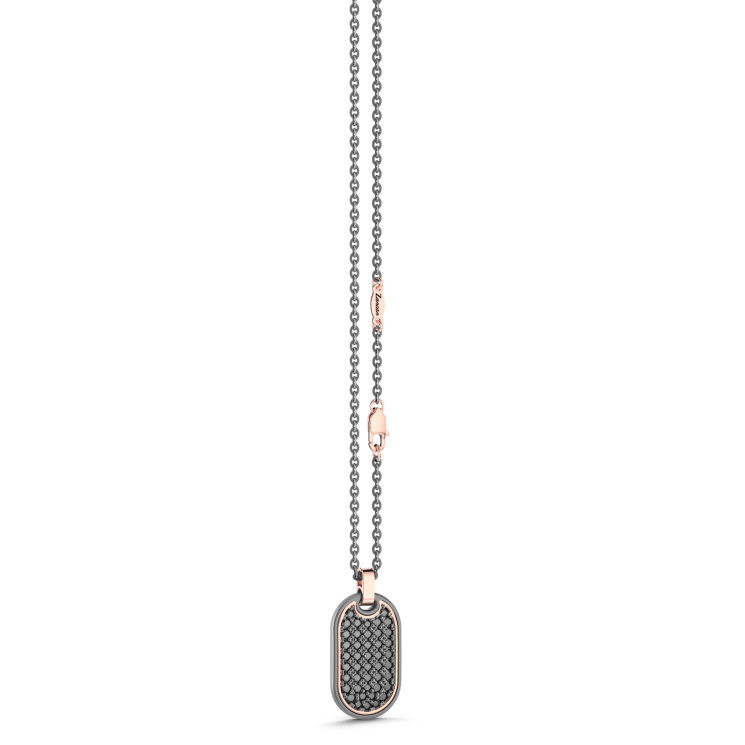 Collier Zancan en Titane, Or 18kt & Diamants | Bijou de Luxe Italien