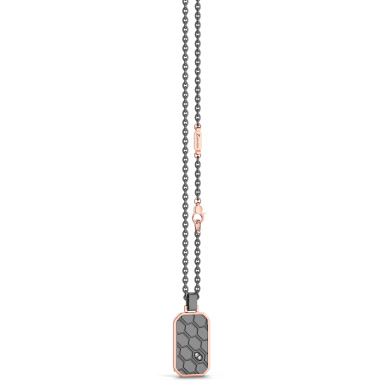 Collana Zancan in Titanio, Oro 18kt e Diamanti | Lusso Made in Italy
