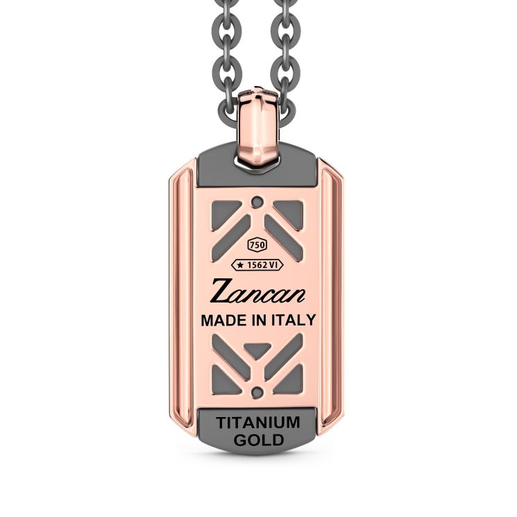 Collier Zancan en Titane, Or 18kt & Diamants | Bijou de Luxe Italien