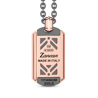 Collier Zancan en Titane, Or 18kt & Diamants | Bijou de Luxe Italien
