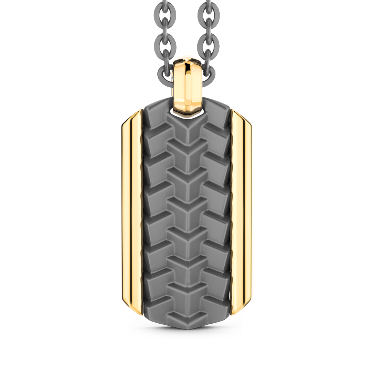 Collana Zancan in Titanio e Oro 18kt | Lusso Made in Italy