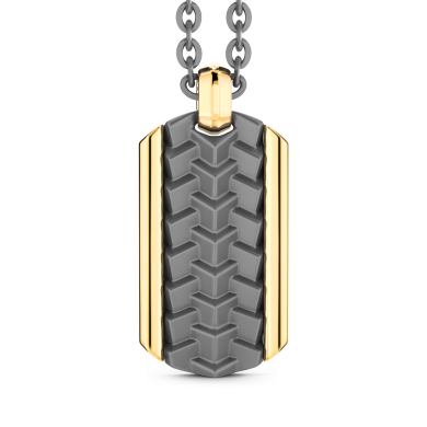 Collana Zancan in Titanio e Oro 18kt | Lusso Made in Italy