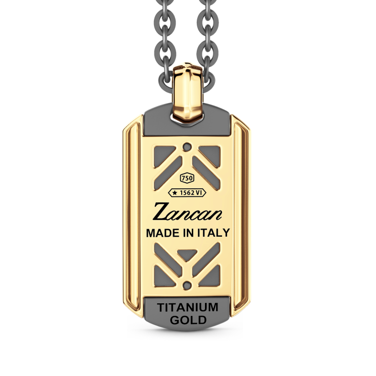 Zancan Halskette aus Titan, 18kt Gold & Diamanten | Luxus-Schmuck
