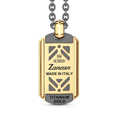 Zancan Titanium, 18kt Gold & Diamond Necklace | Italian Luxury