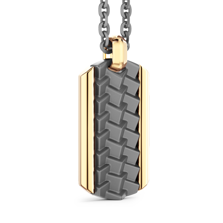 Zancan Halskette aus Titan, 18kt Gold & Diamanten | Luxus-Schmuck