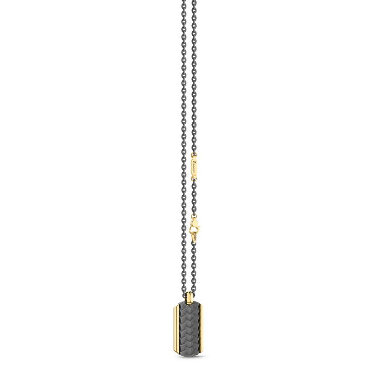 Collana Zancan in Titanio e Oro 18kt | Lusso Made in Italy