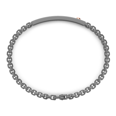 Bracciale Zancan in Titanio e Oro 18kt con Diamante.
