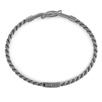 Bracciale Zancan in Titanio e Oro 18kt con Nodo Nautico e Oro | Eternity Titanium 2