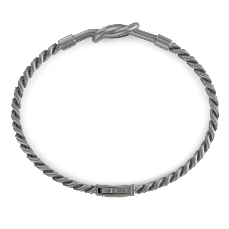 Bracciale Zancan in Titanio e Oro 18kt con Nodo Nautico e Oro | Eternity Titanium