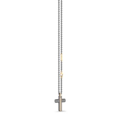 Zancan Halskette aus Titan, 18kt Gold & Diamanten | Luxus-Schmuck