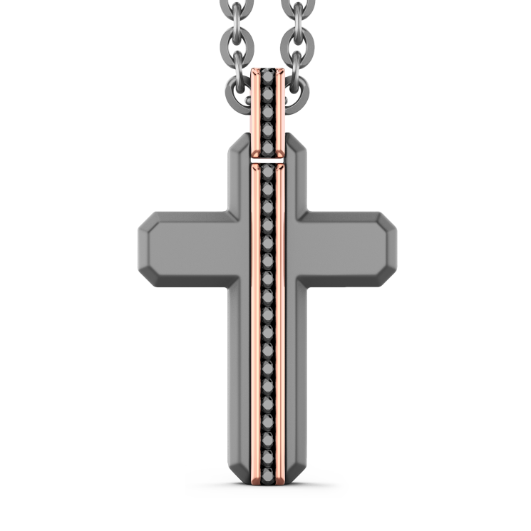 Zancan Titanium, 18kt Gold & Diamond Necklace | Italian Luxury