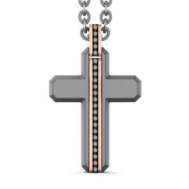 Zancan Titanium, 18kt Gold & Diamond Necklace | Italian Luxury
