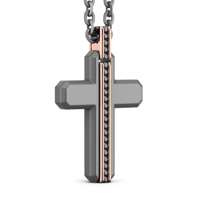 Zancan Halskette aus Titan, 18kt Gold & Diamanten | Luxus-Schmuck