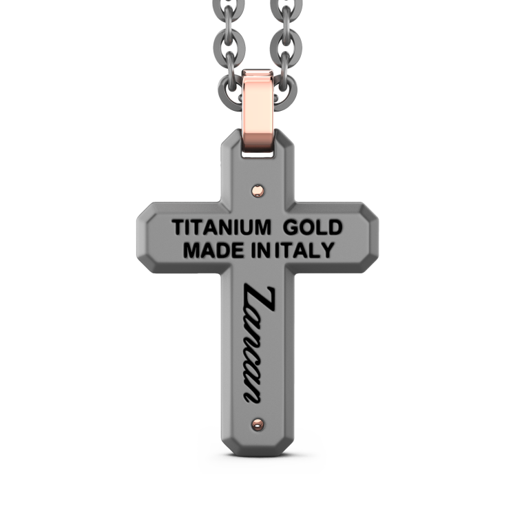 Zancan Titanium, 18kt Gold & Diamond Necklace | Italian Luxury