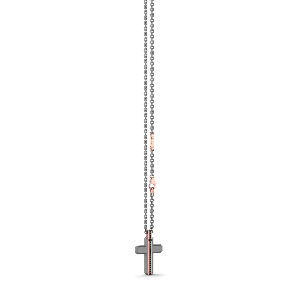 Zancan Halskette aus Titan, 18kt Gold & Diamanten | Luxus-Schmuck
