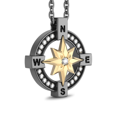 Zancan Halskette aus Titan, 18kt Gold & Diamanten | Luxus-Schmuck