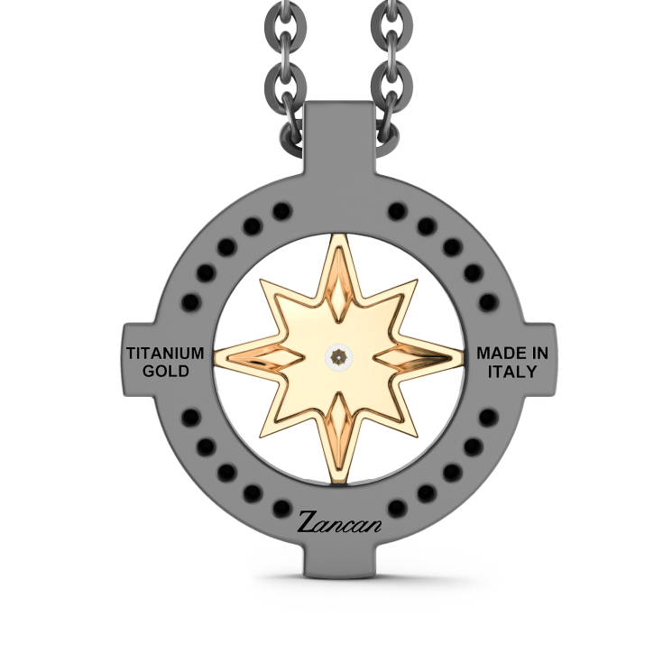 Zancan Halskette aus Titan, 18kt Gold & Diamanten | Luxus-Schmuck