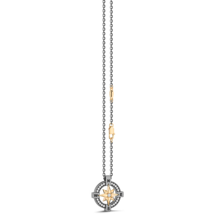 Zancan Halskette aus Titan, 18kt Gold & Diamanten | Luxus-Schmuck