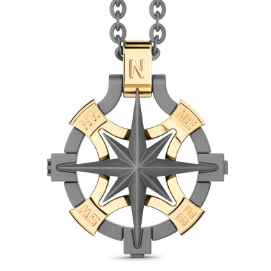 Collana Zancan in Titanio e Oro 18kt | Lusso Made in Italy